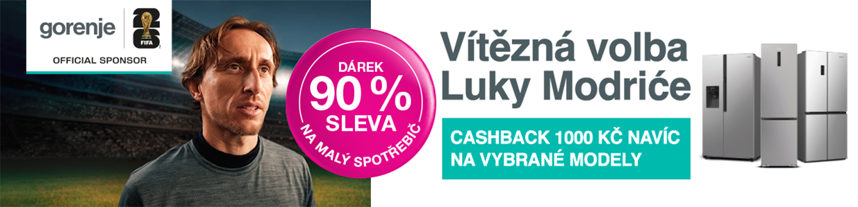 Dárek a cashback na chlazení Gorenje - lednice, mrazáky, americké lednice